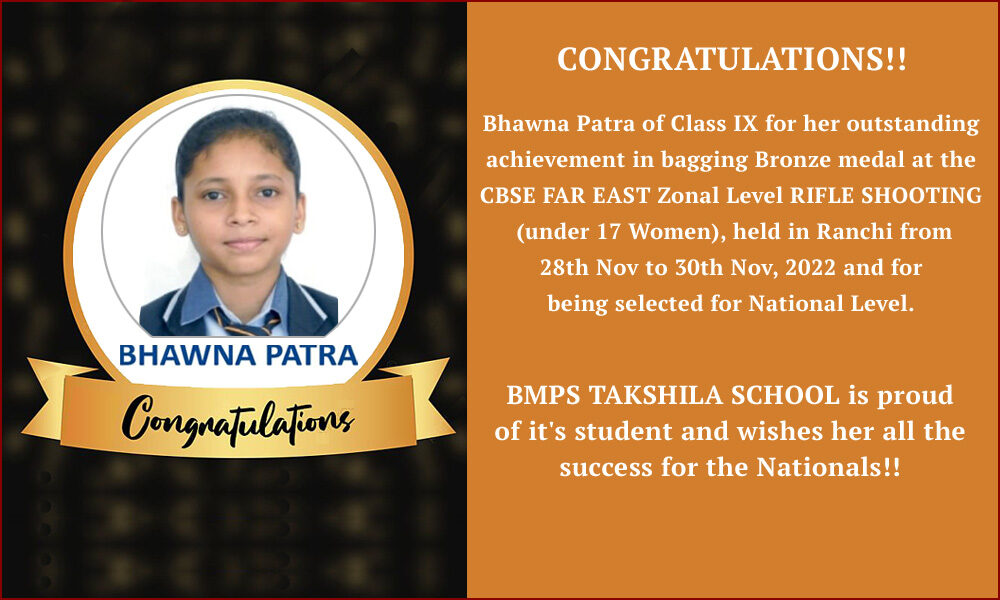 Congratulations Bhawna Patra
