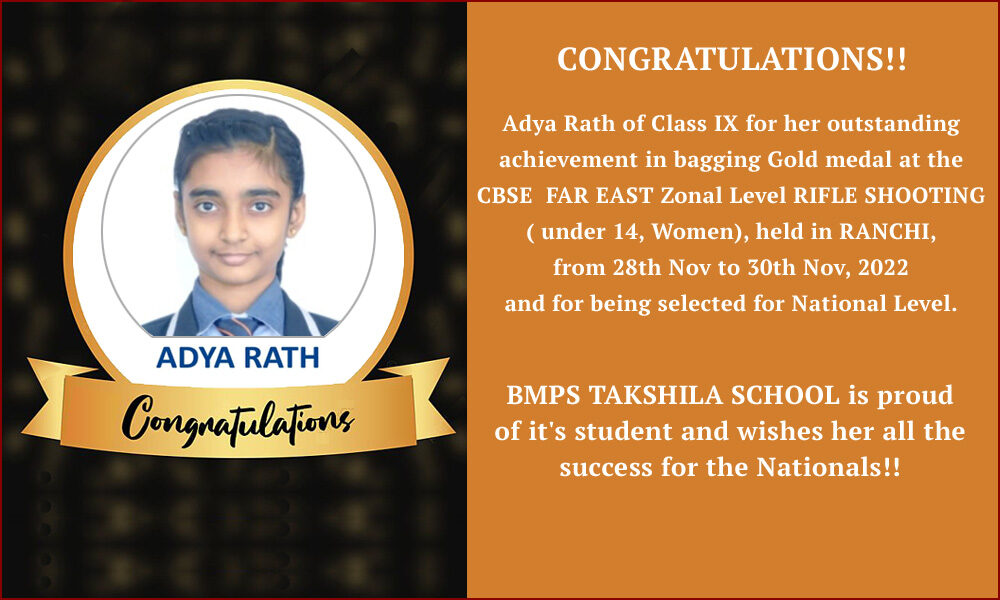 Congratulations Adya Rath