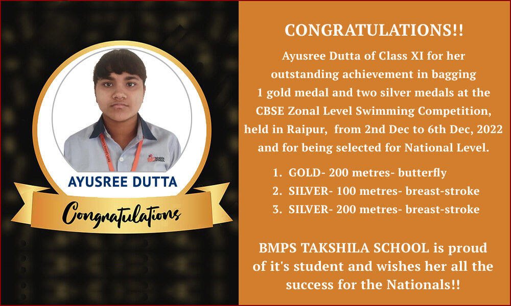 Congratulations Ayusree Dutta